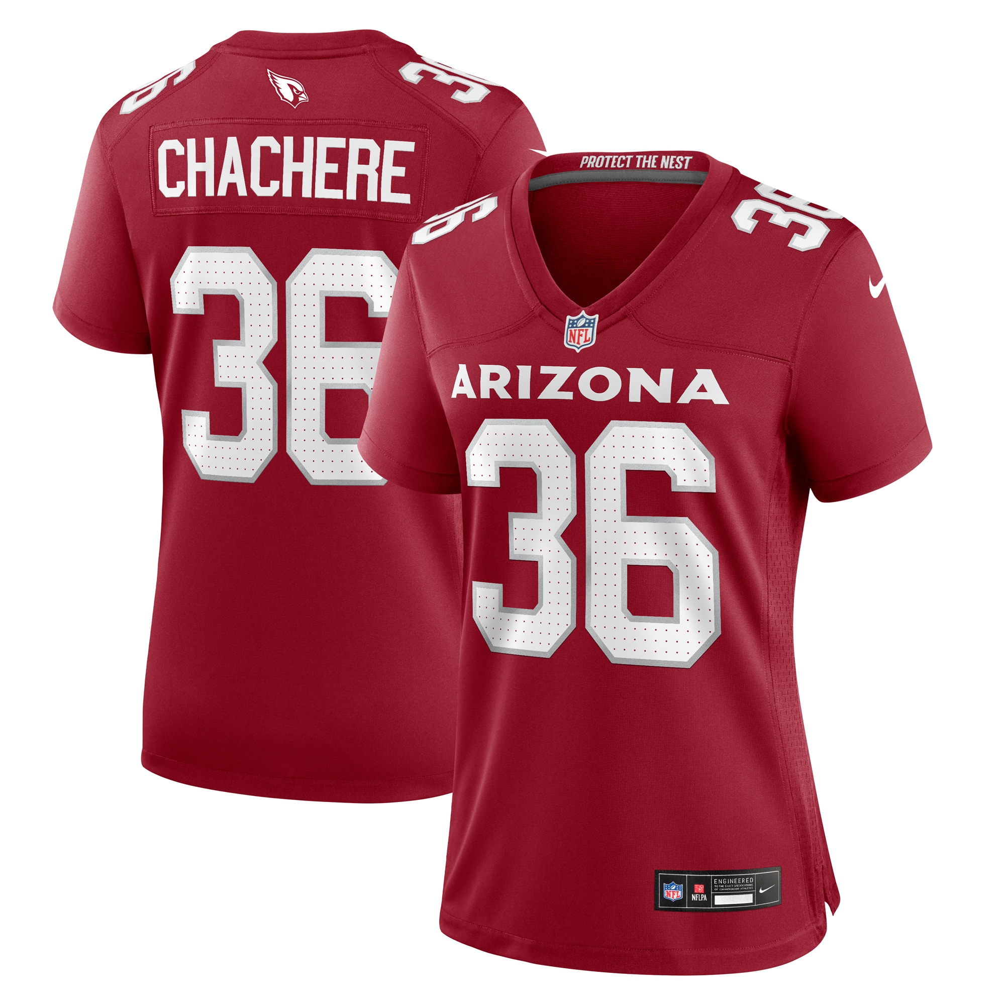 Women’s Arizona Cardinals Andre Chachere  Cardinal Team Game Jersey