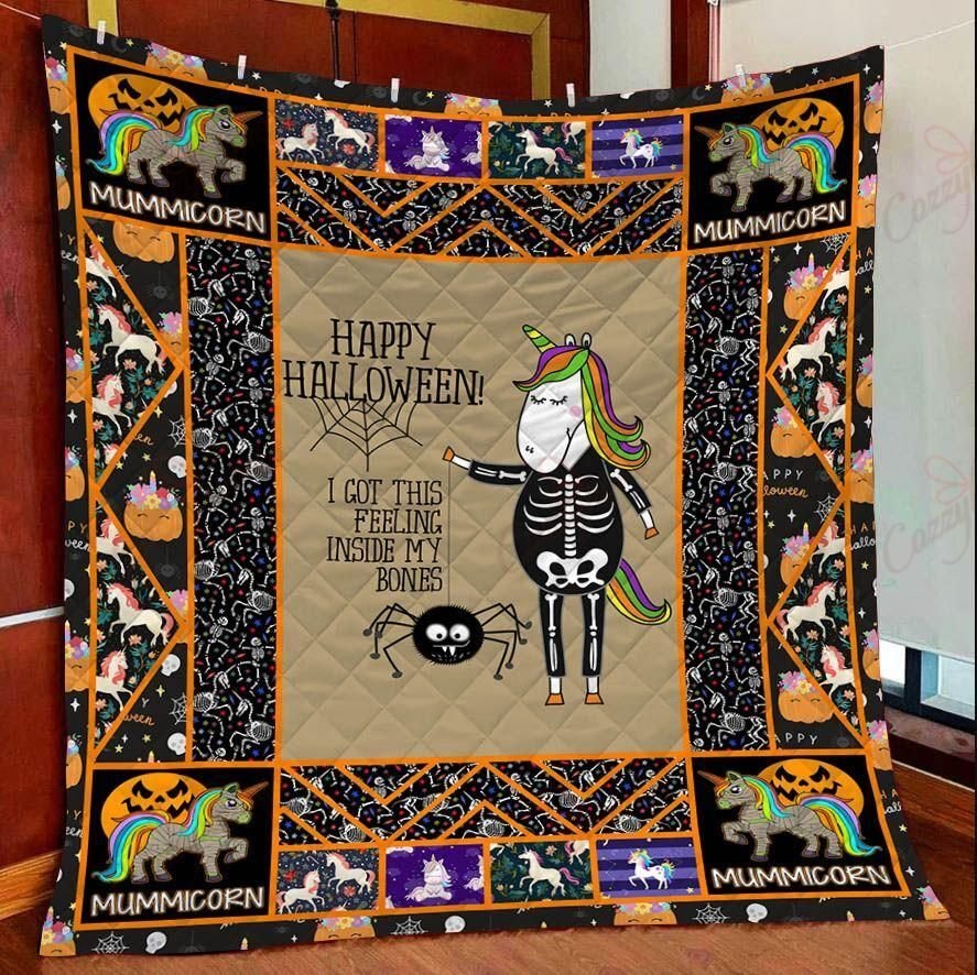 Unicorn Halloween YQ3103048CL Quilt Blanket