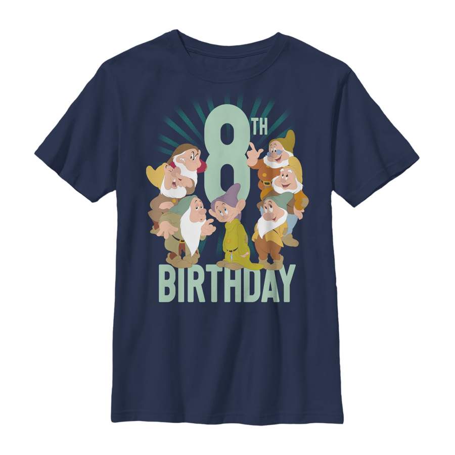 Snow White and the Seven Dwarves Boy’s 8th Birthday  T Shirt