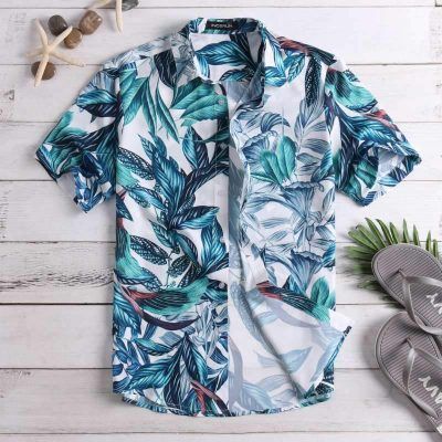 2020 Hot Tropical Leaf Vintage Hawaiian Shirts