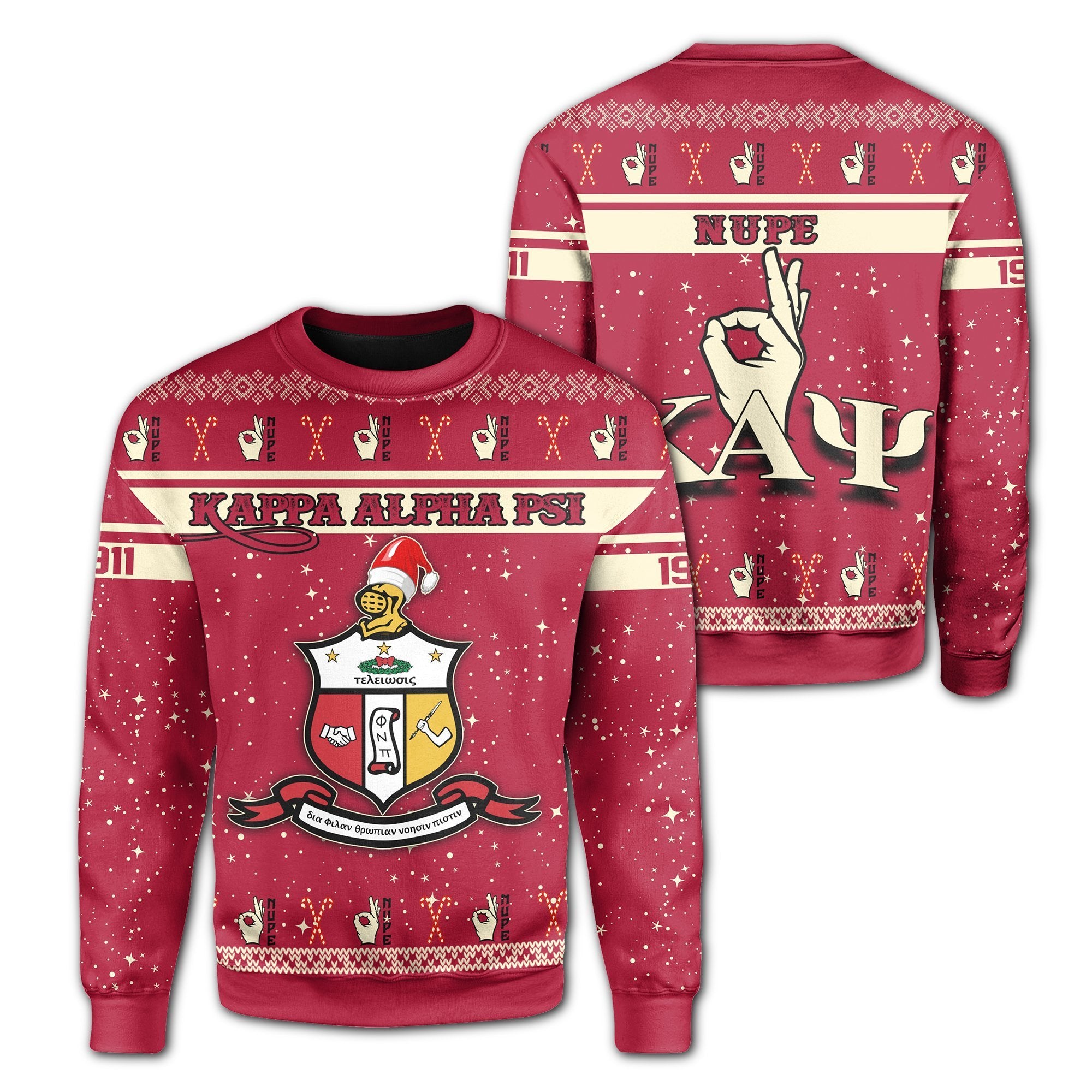 Greek Life Sweatshirt – Kappa Alpha Psi Christmas Sweatshirt J09