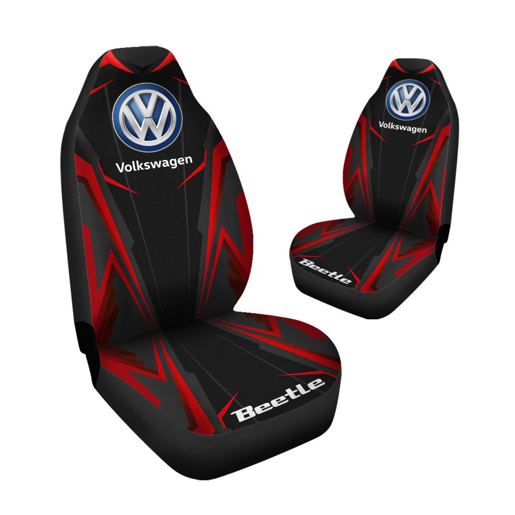 Volkswagen Beetle Nqp Hl Car Seat Cover Set Of 2 Ver 1 Red Teepoem Ltd