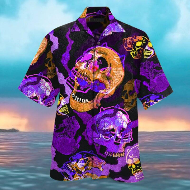 Skull Sun Aloha Hawaii Shirts For Men Women Ha60114