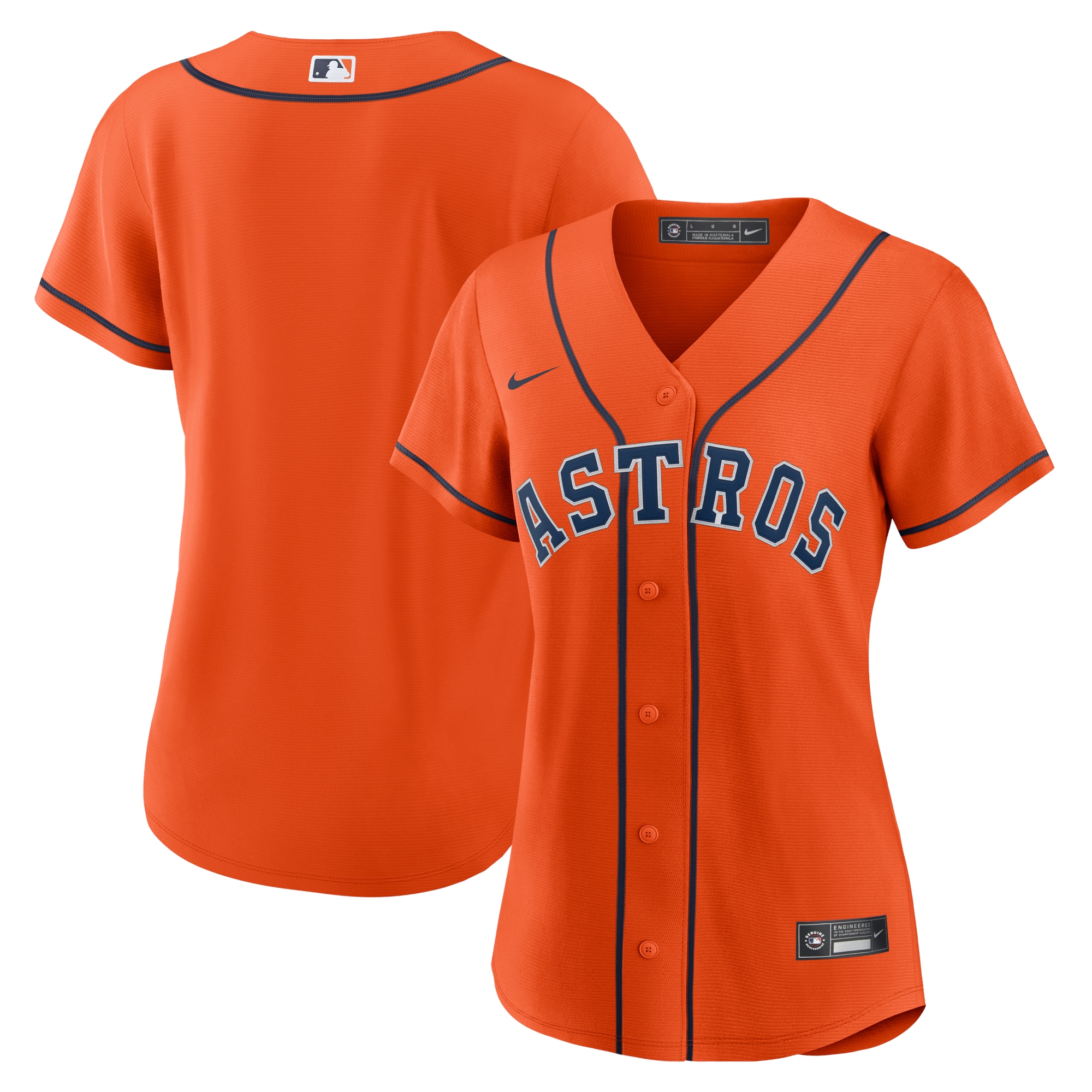 Houston Astros Women's Alternate Replica Team Jersey – Orange