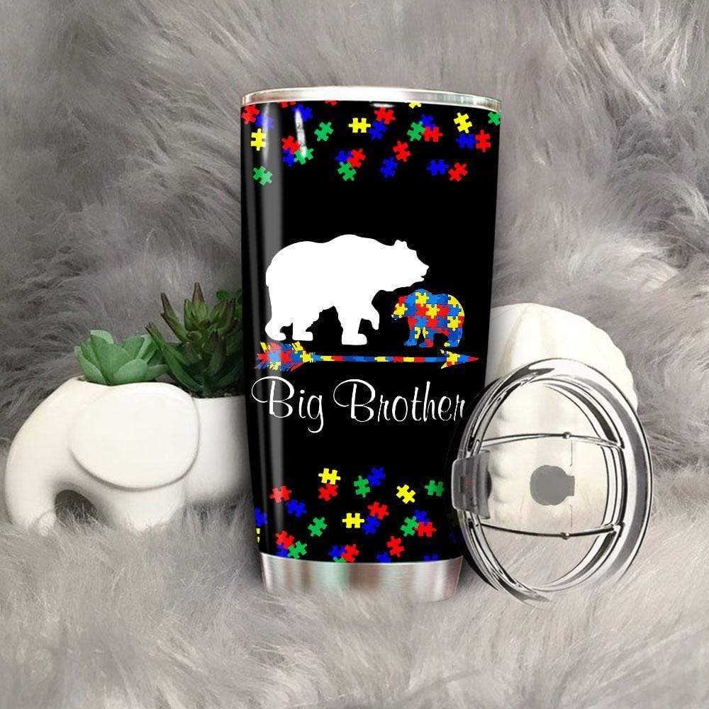 Autism Brother Tumbler 20 Oz Brother Bear Autism Tumbler | Autism Brother Tumbler 20 Oz Brother Bear Autism Tumbler