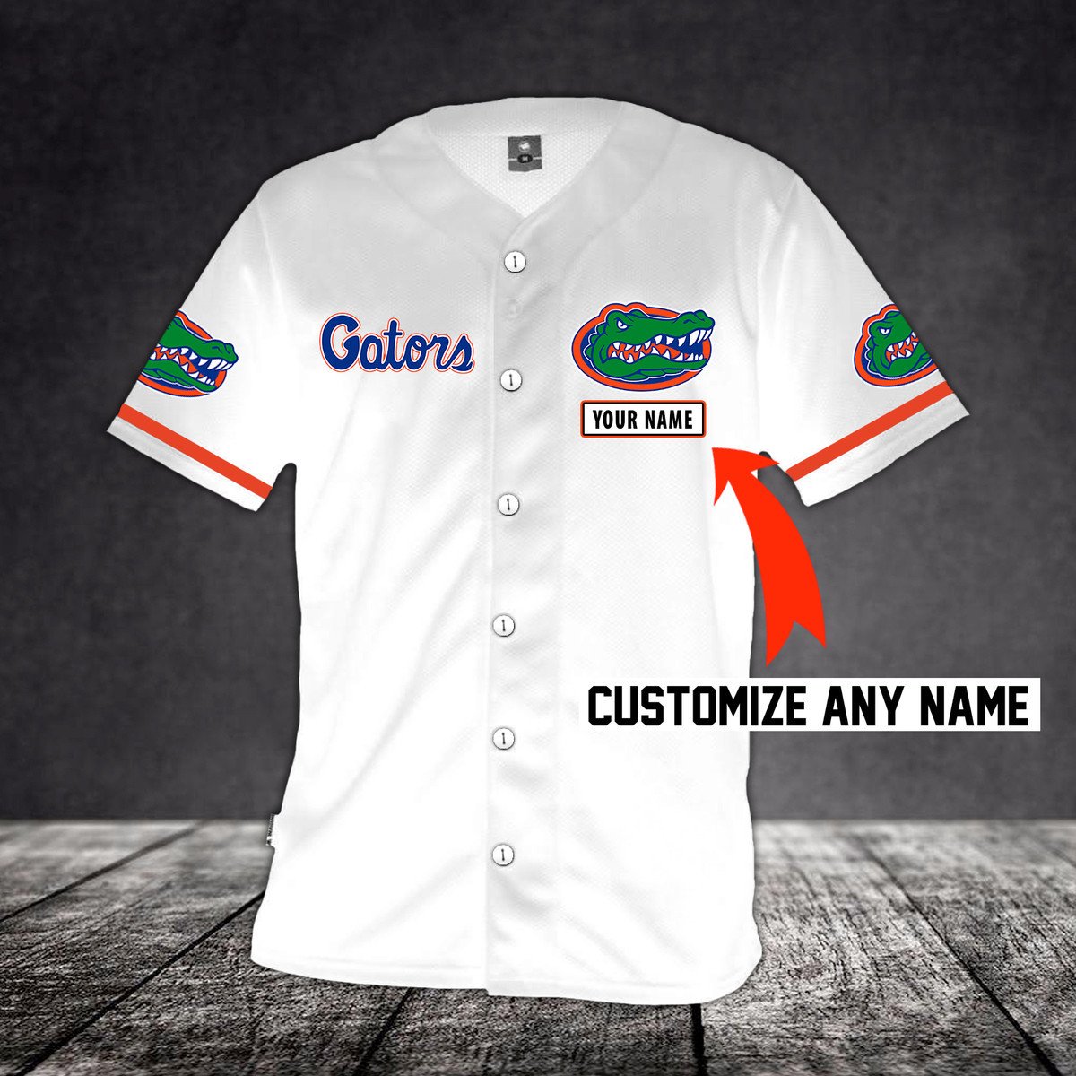 Personalized Florida Baseball Jersey Shirt, Custom Florida Colorful Baseball Shirt, Custom Name Baseball Shirt