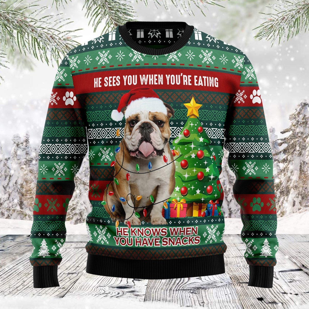 Dog Ugly Christmas Sweater | For Men & Women | Adult | Us6053