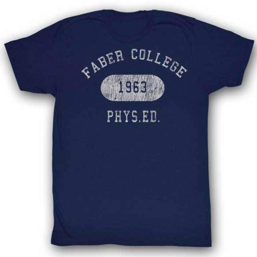 ANIMAL HOUSE-FABER PHYS ED-NAVY ADULT S/S T-SHIRT