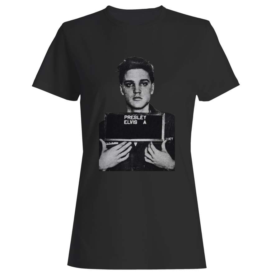 Elvis Aaron Presley Elvis Presley Prison Woman’s T-Shirt