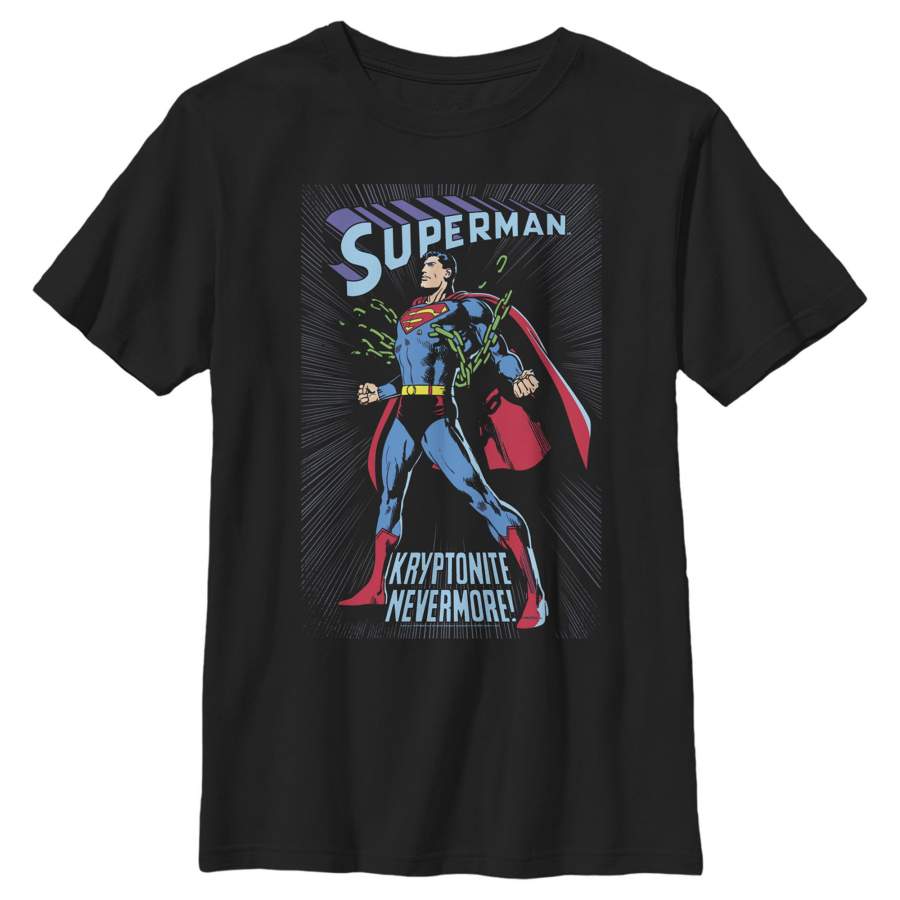 Superman Boy’s Kryptonite Nevermore Cover  T Shirt