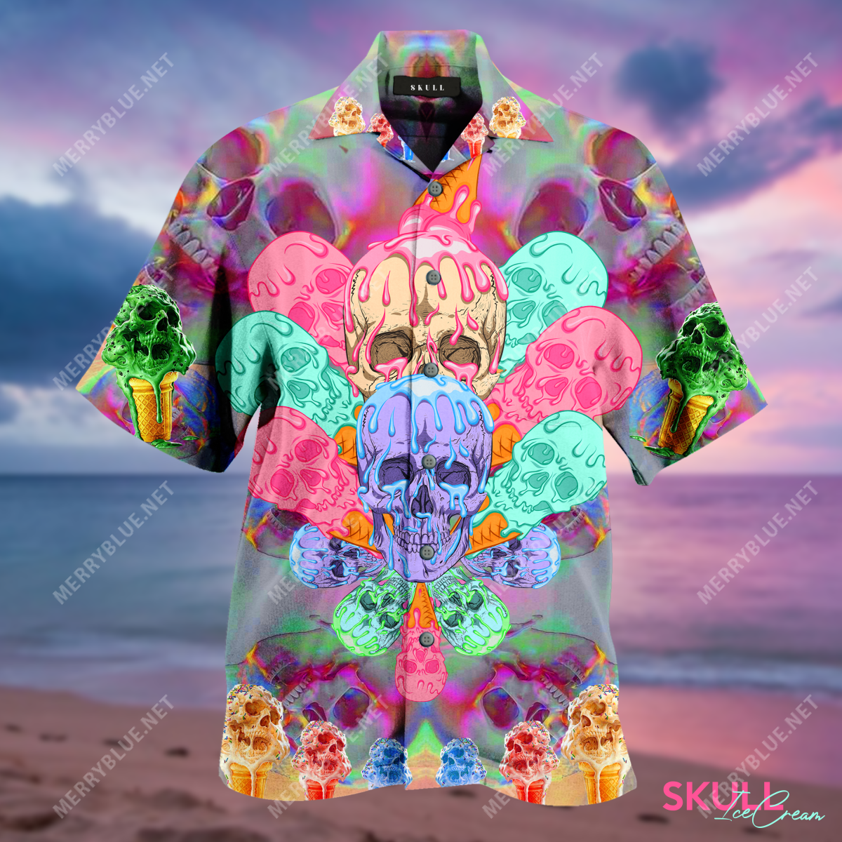 Cooling Skull Unisex Hawaii Shirt Ha35046