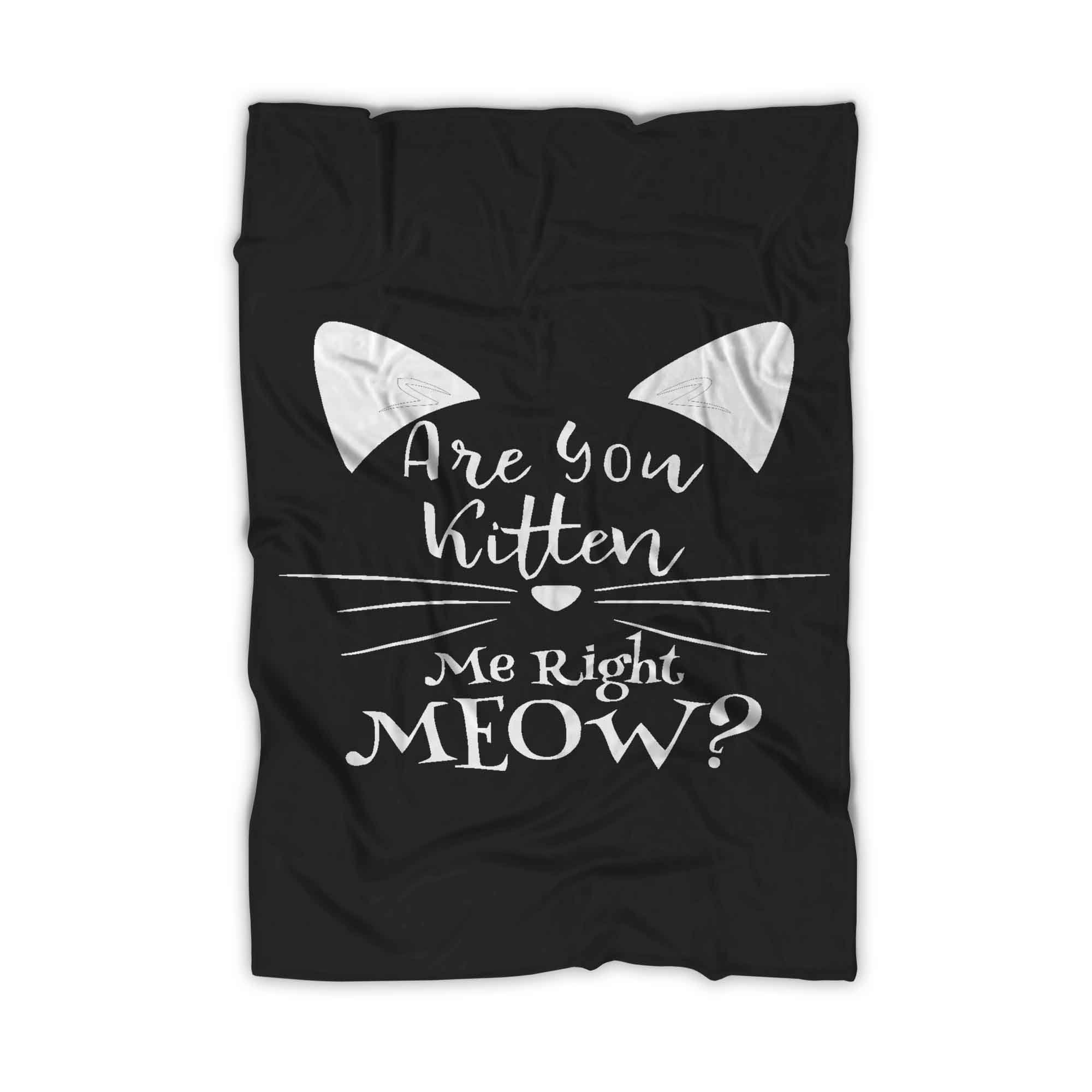 Are You Kitten Me Right Meow Loves Blanket