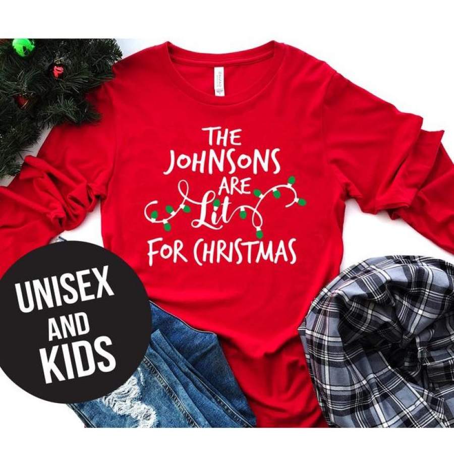 Family christmas shirts, christmas pajamas, lit family christmas, personalized christmas shirts, matching family, couples christmas shirts, family matching shirts, family christmas pajamas 2019, matching couple shirts - GST