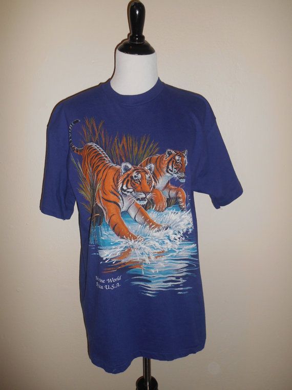 Vintage Tigers Tiger Shirt By Ateliervintageshop Shirt