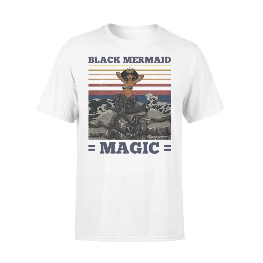 Awesome Black Mermaid Magic Vintage T-shirt