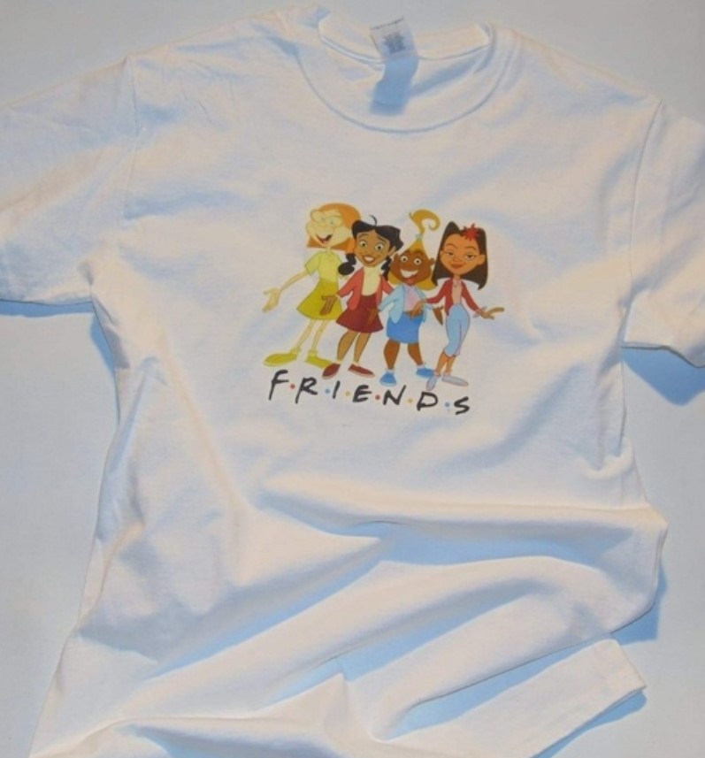 The Proud Family Cartoon and Friends Parody Tee Shirt Outfit