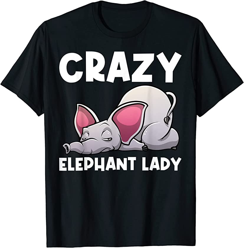 Funny Elephant Art For Women Grandma Elephant Animal Lovers T-Shirt