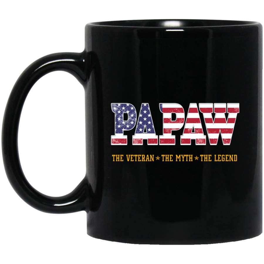 Papaw The Veteran The Myth The Legend For Mens T-Shirt, Gift For Father’s Day, Veteran’s Day