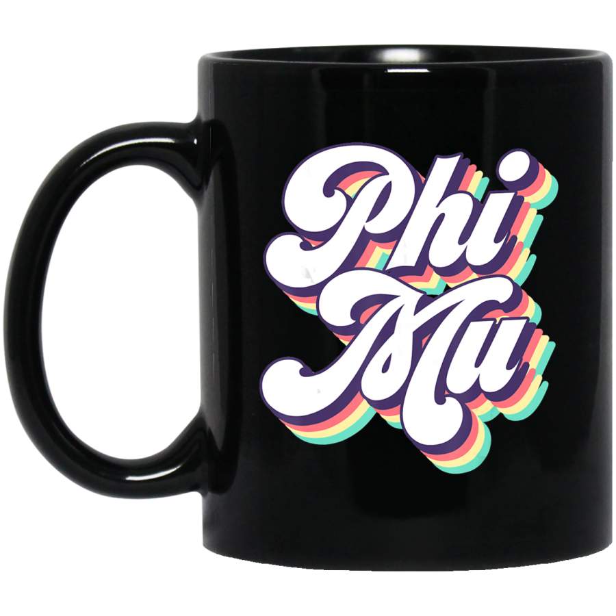 Phi-Mu Retro Vintage Sorority Proud Sisterhood Coffee Mug