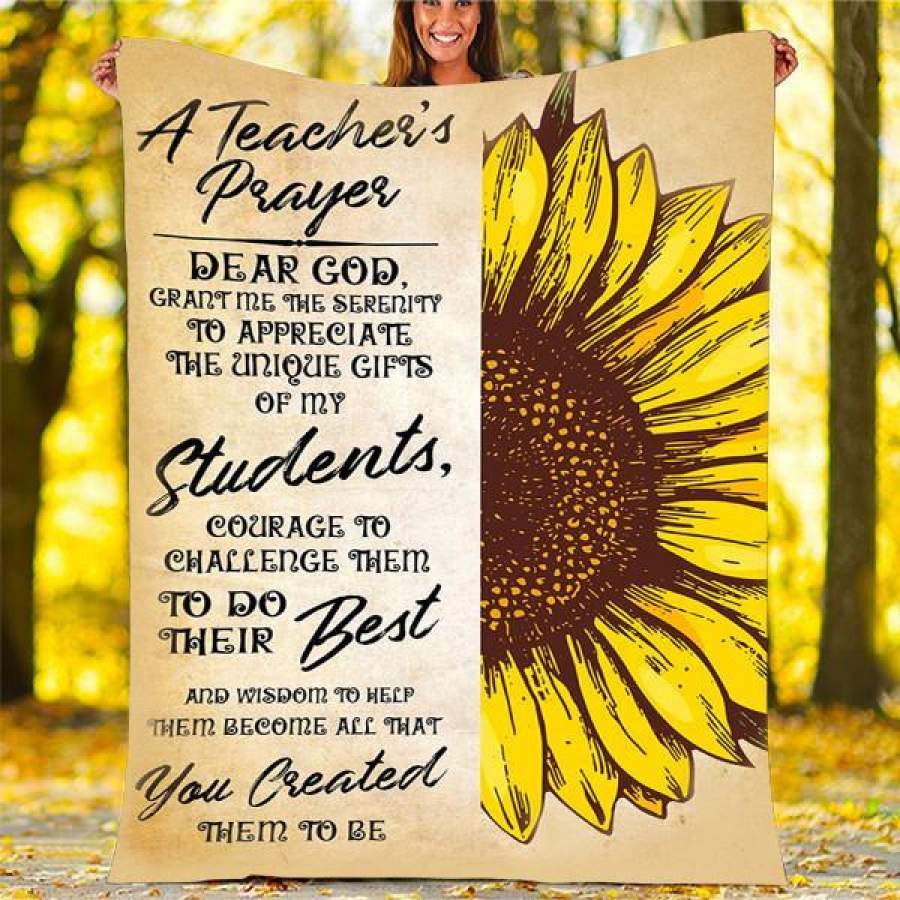 A Teacher’s Prayer Custom Blankets – Perfect Gift For Teacher – Fleece Blanket