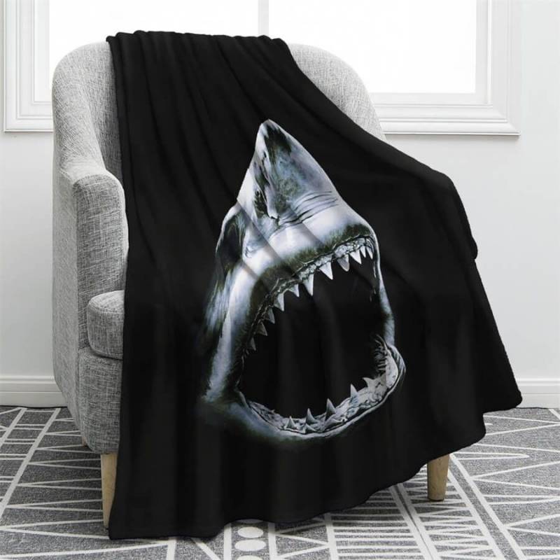 White Shark CLH1412242F Sherpa Fleece Blanket