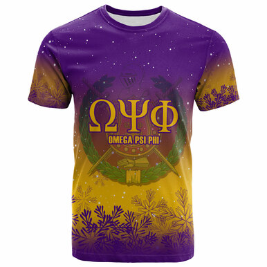 Christmas Omega Psi Phi T-Shirt – Fraternity Snowflakes Patterns