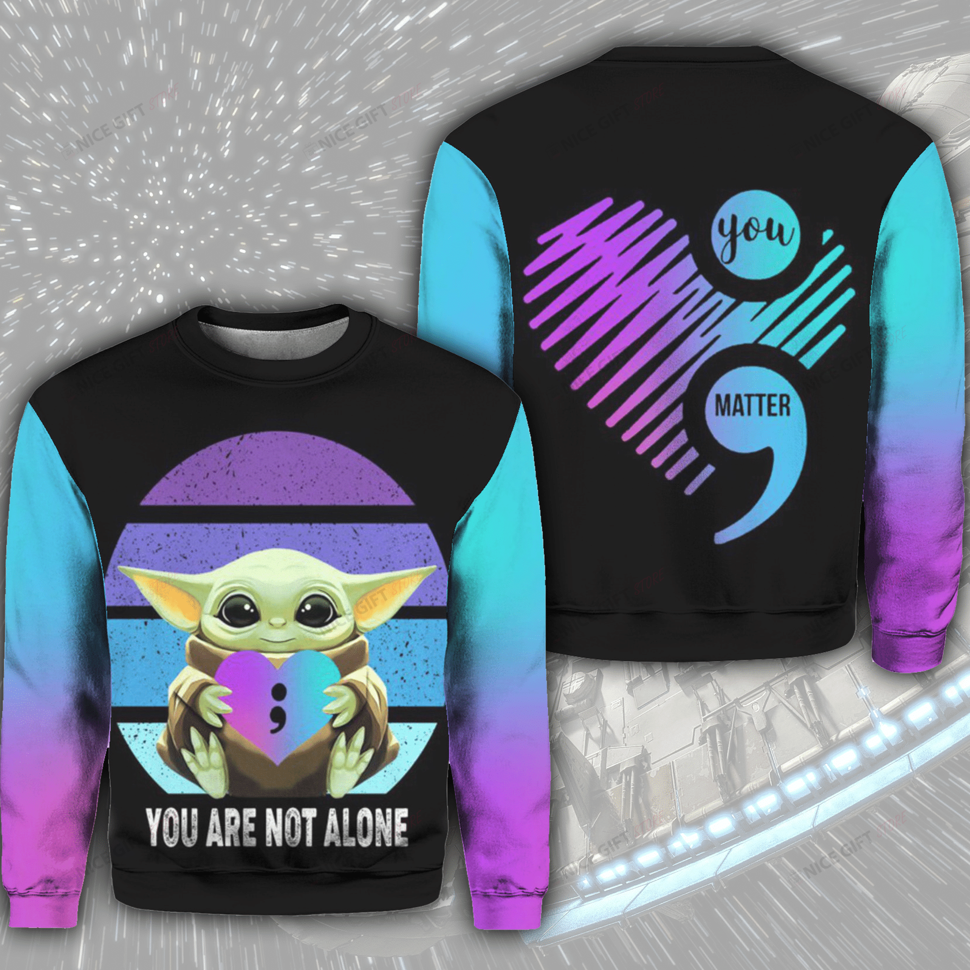 You Are Not Alone Crewneck Sweatshirt 3Cs-N6G3