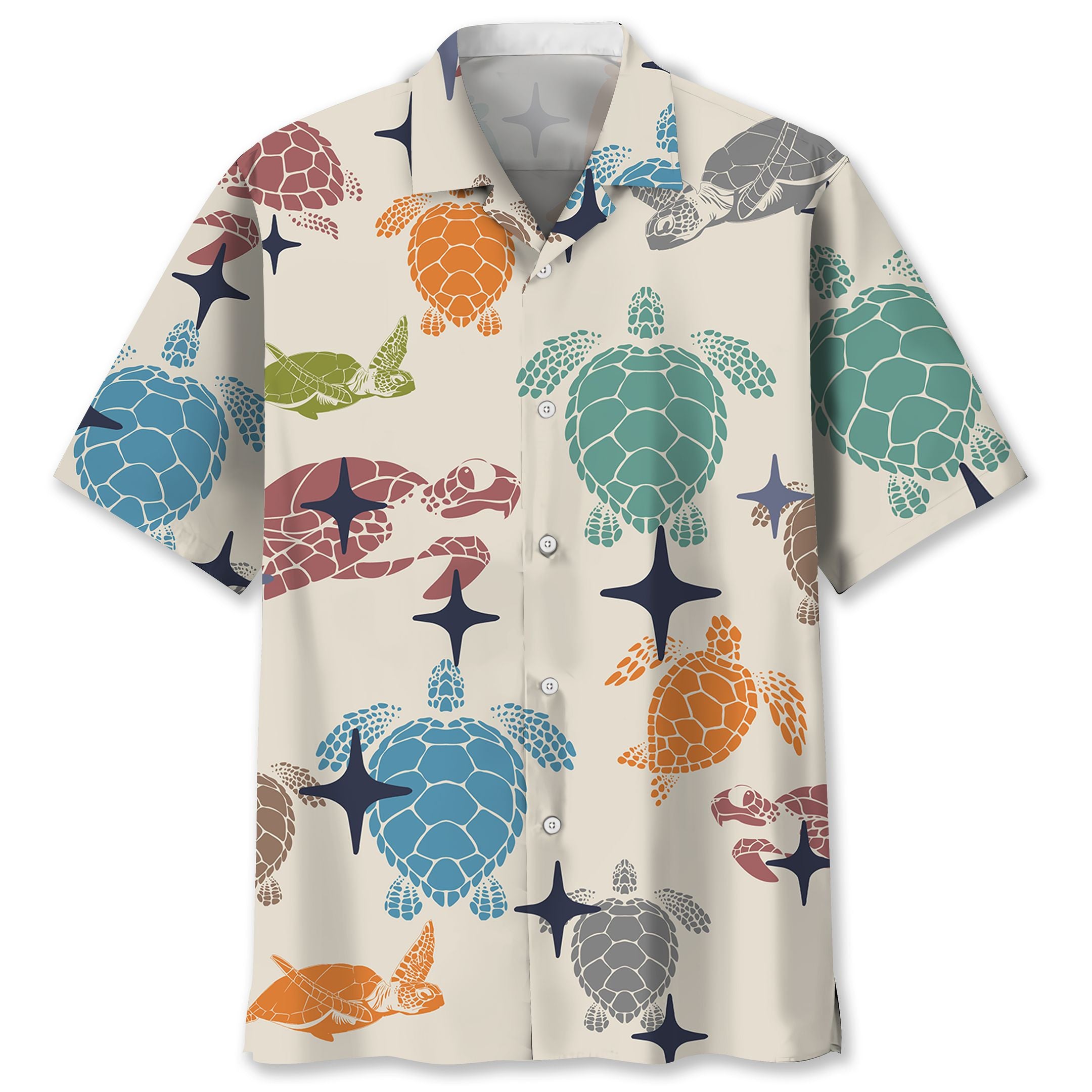 Turtle Colorful Hawaiian Lover Shirt For Men Women Ha95412