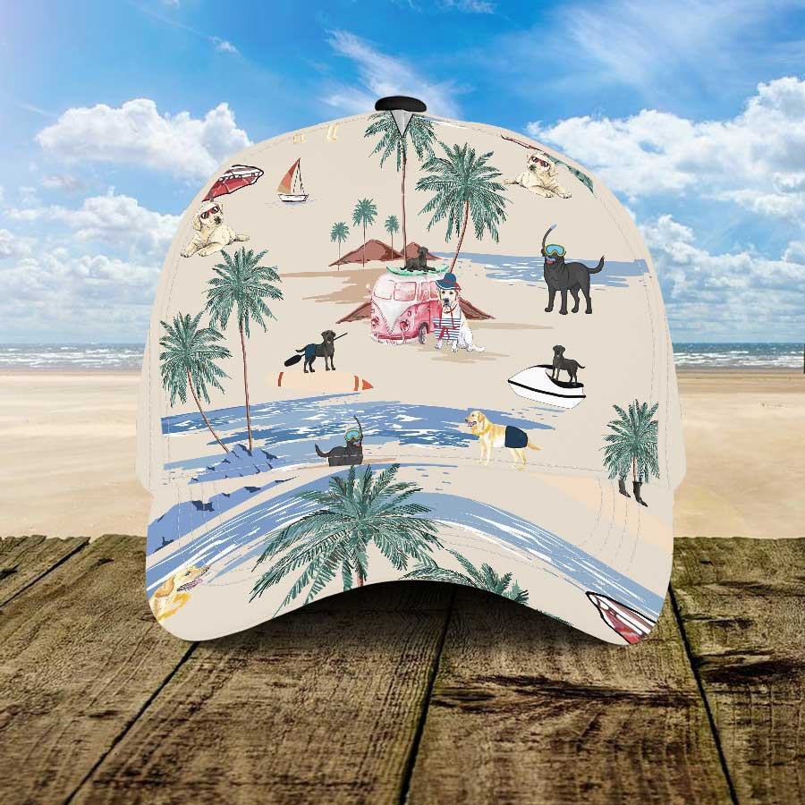 Labrador Retriever Summer Beach Hawaii Dog Hat Ha101704