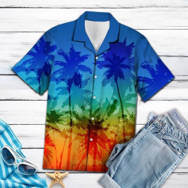 Artsyhomes Lgbt Coconut Palm Hawaiian Ha12520