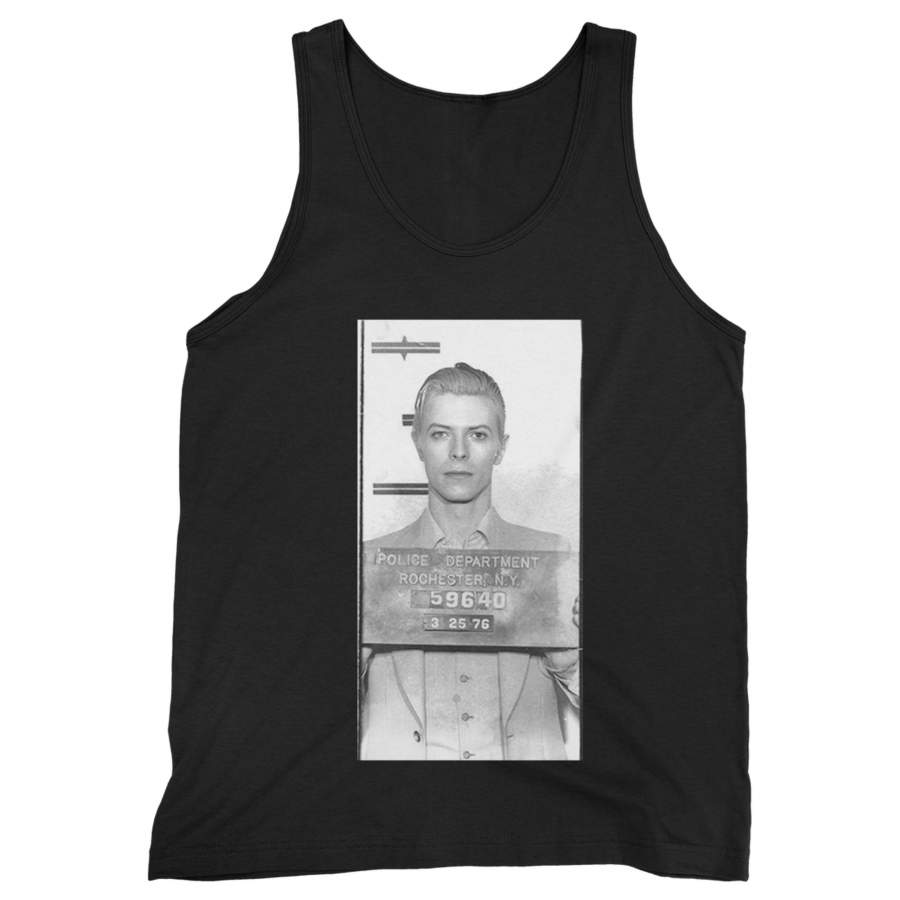 David Bowie Mugshot Man’s Tank Top