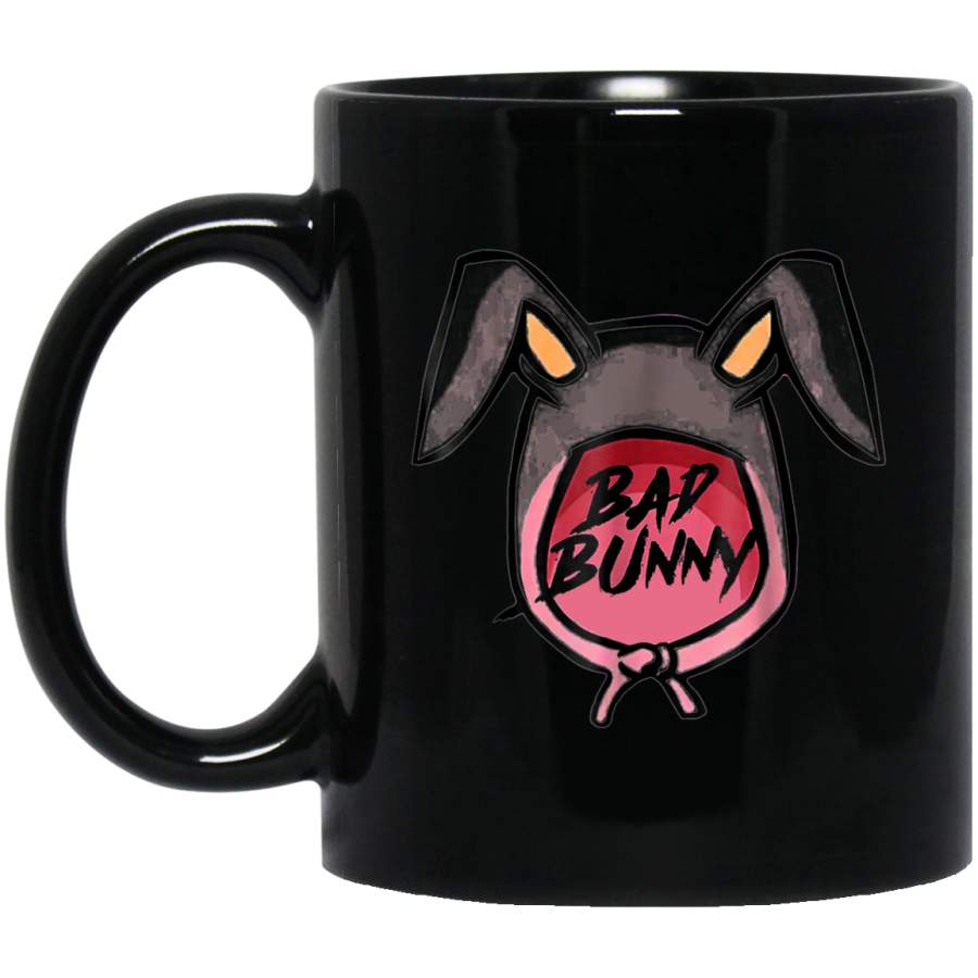 Rabbit Bad Bunny Mugs 11 oz 15 oz Black Mug