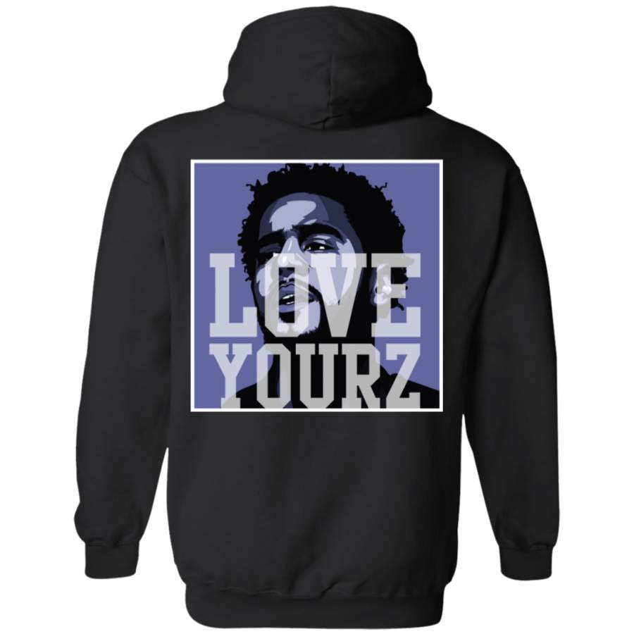 J Cole Love Yourz Back print Pullover Hoodie