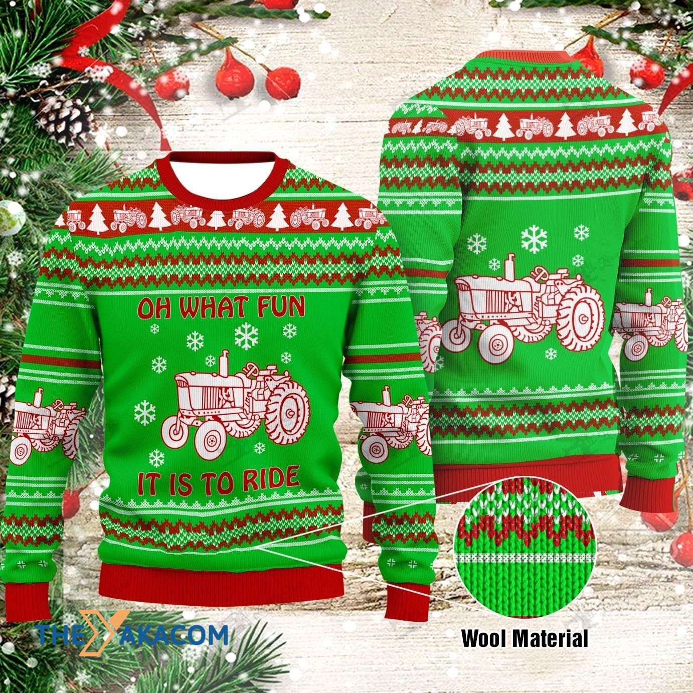 Christmas Day’S Tractor Gift For Christmas Ugly Christmas Sweater