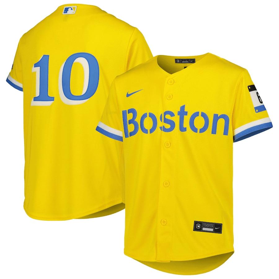 Trevor Story 10 Boston Red Sox Youth City Connect Jersey – Gold