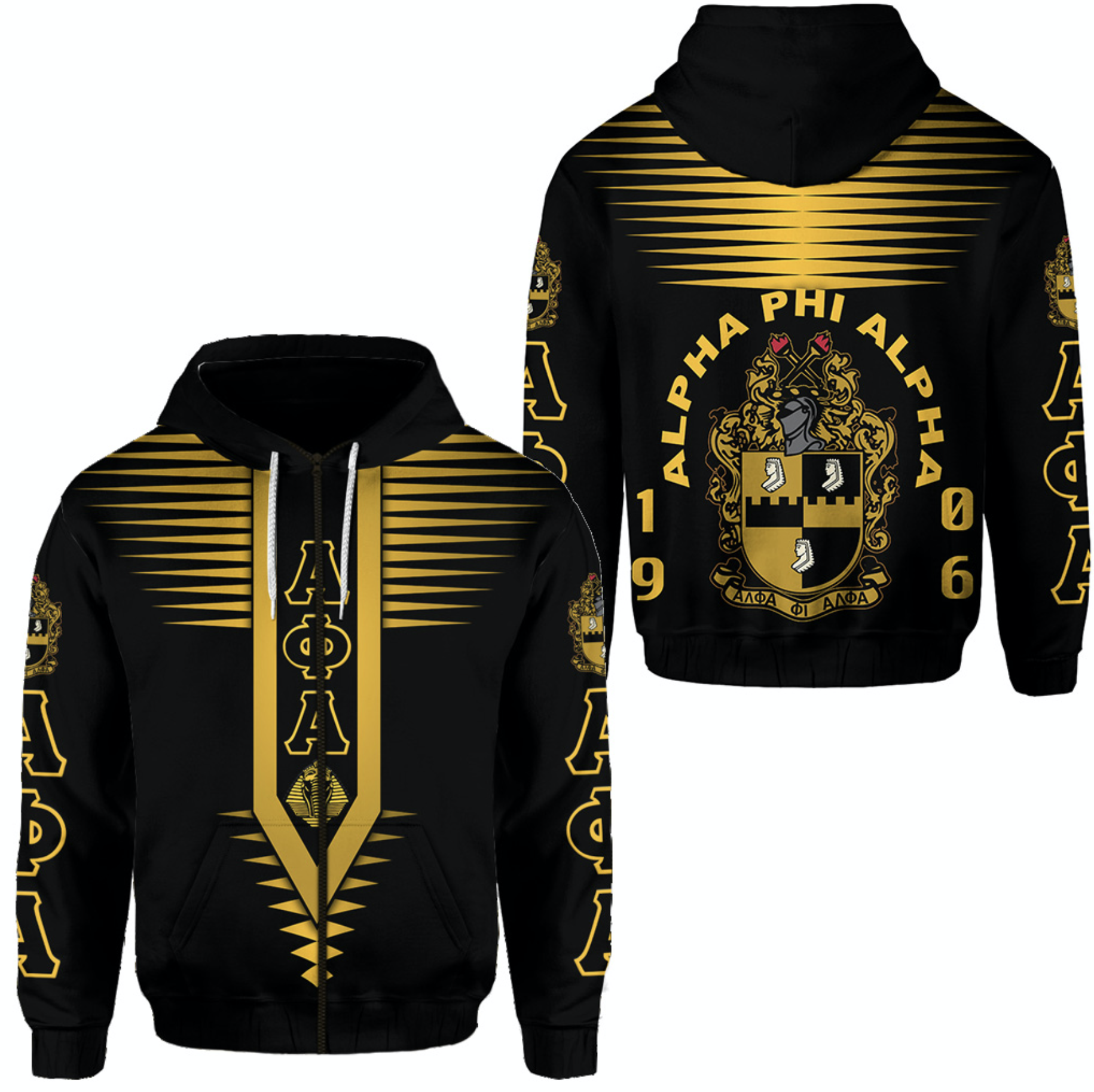 Alpha Phi Alpha Fraternity Zip Hoodie Original Style Lt8