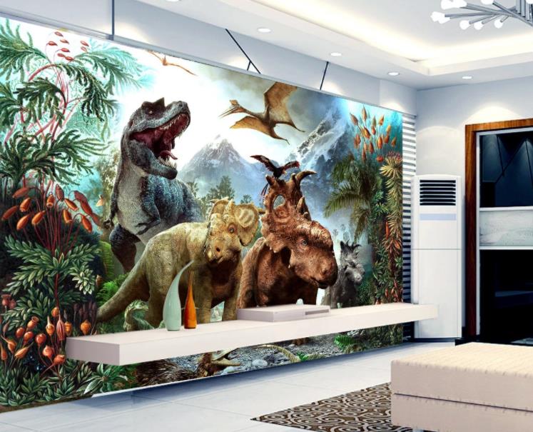 3D Jurassic Park Animal Dinosaur Plant Wall Mural Wallpaper Lll 1534