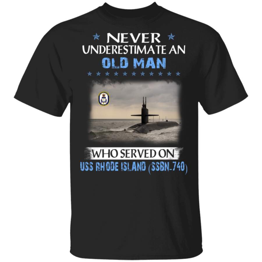 USS Rhode Island SSBN-740 Veterans Day Christmas Gift T-Shirt