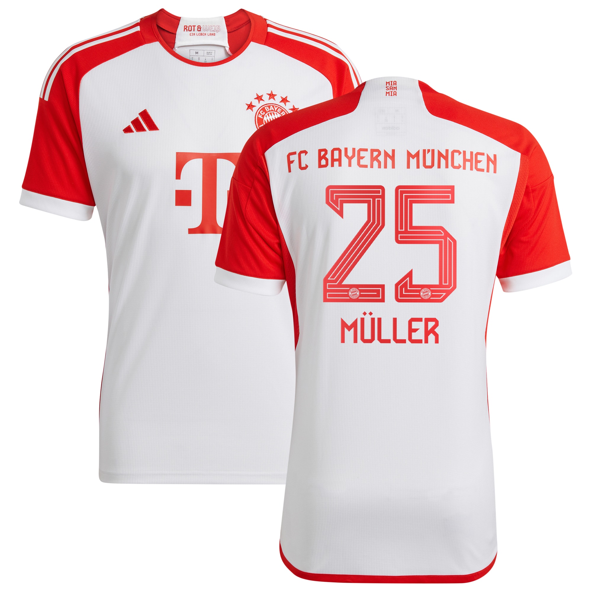 Thomas Müller Bayern Munich 2023/24 Home Replica Jersey – White