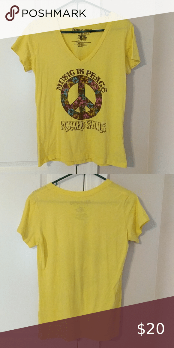 Rolling Stones Music Is Peace Shirt In Excellent Condition X Seems To A Bit Shirt