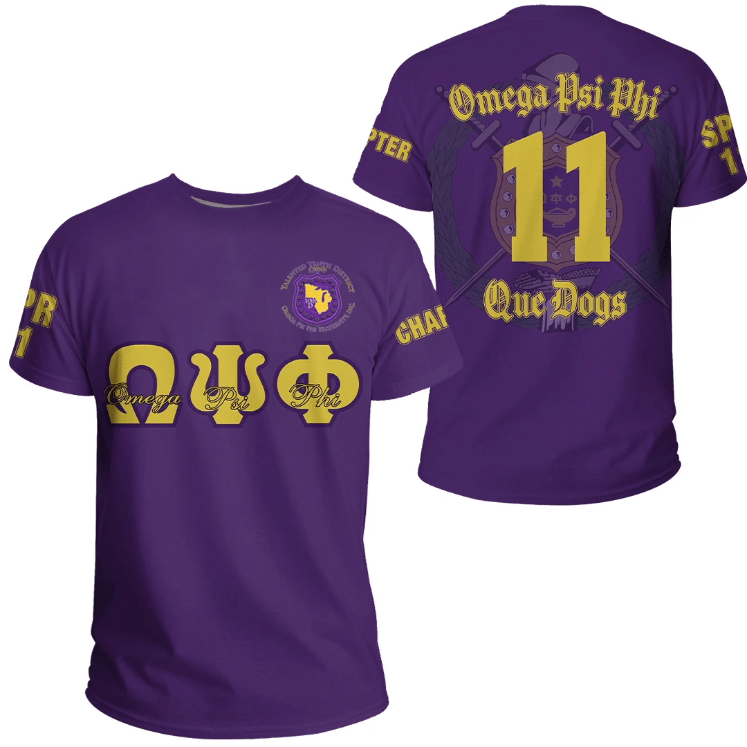 Fraternity Tshirt – Omega Psi Phi Talented Tenth District Tshirt