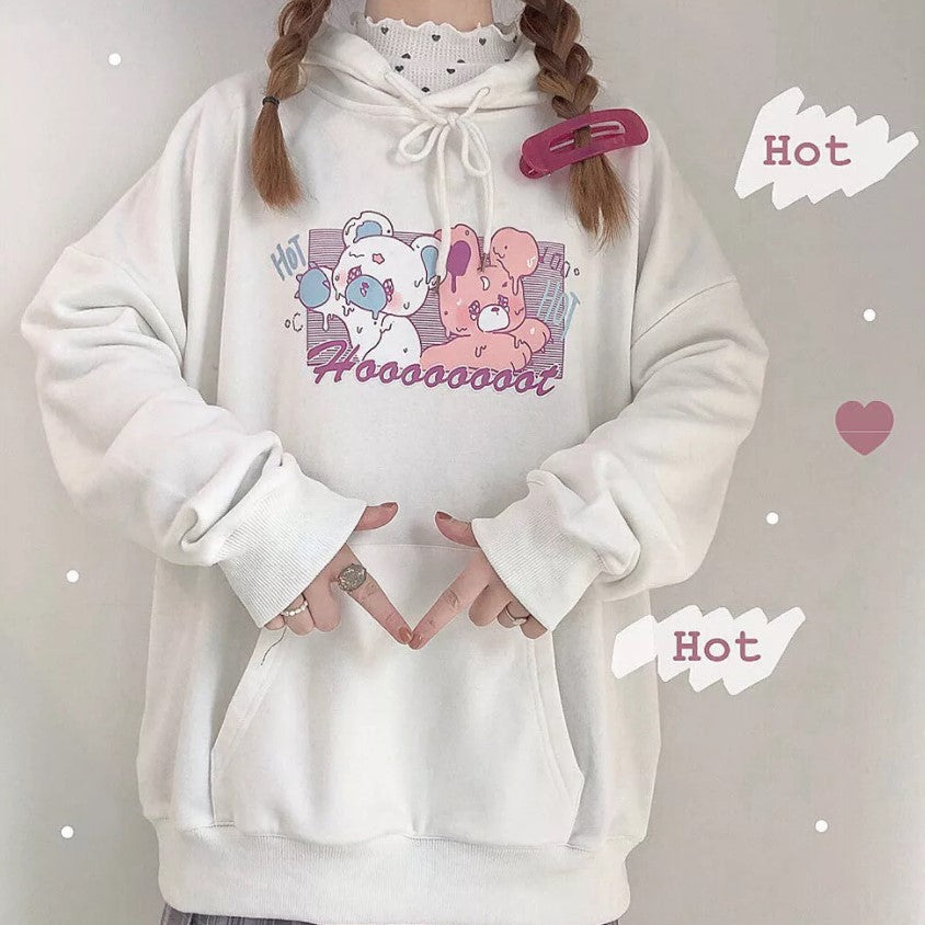 Korean Hoodie Cute Kawaii Rabbit