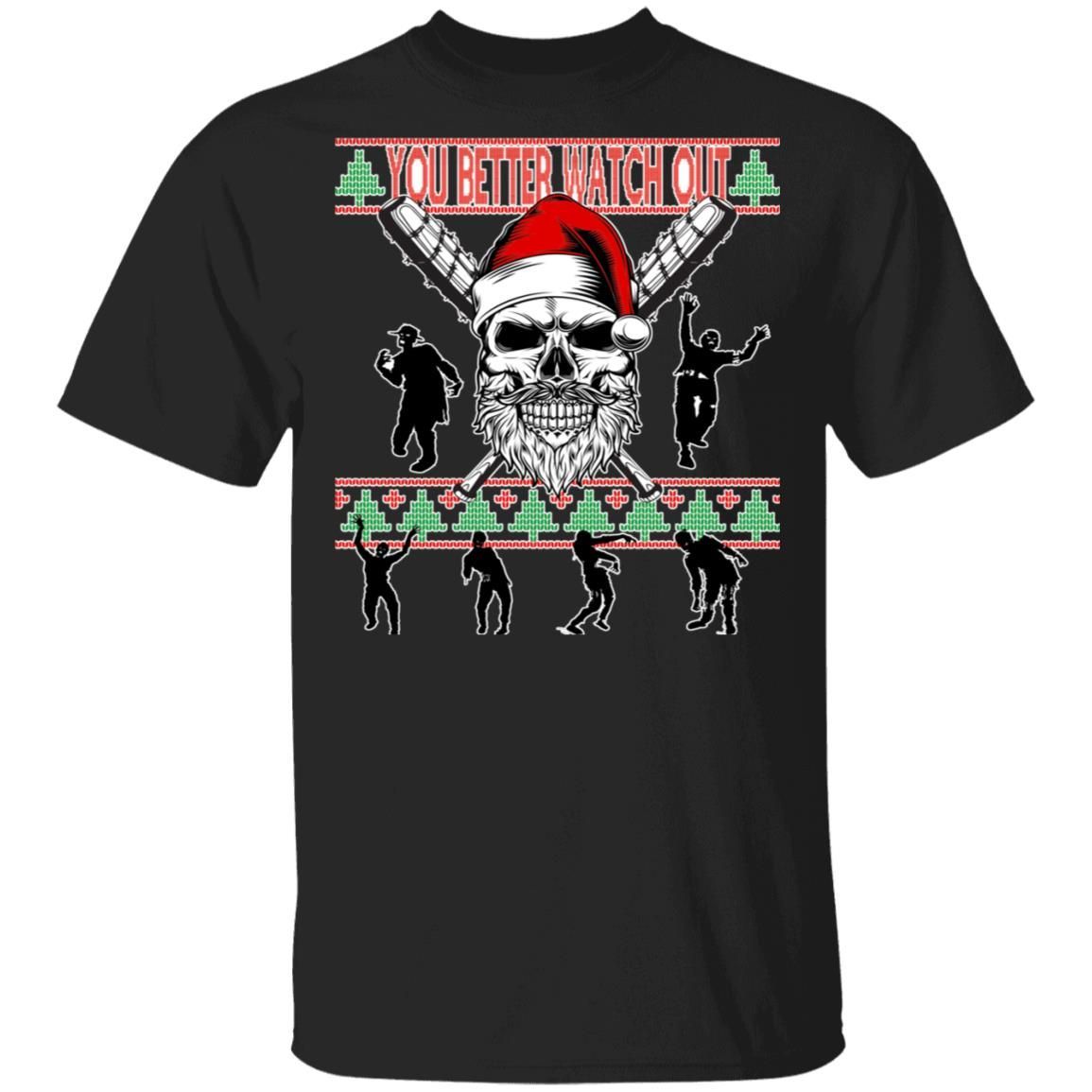 You Better Watch Out Zombie Santa Ugly Christmas Sweater