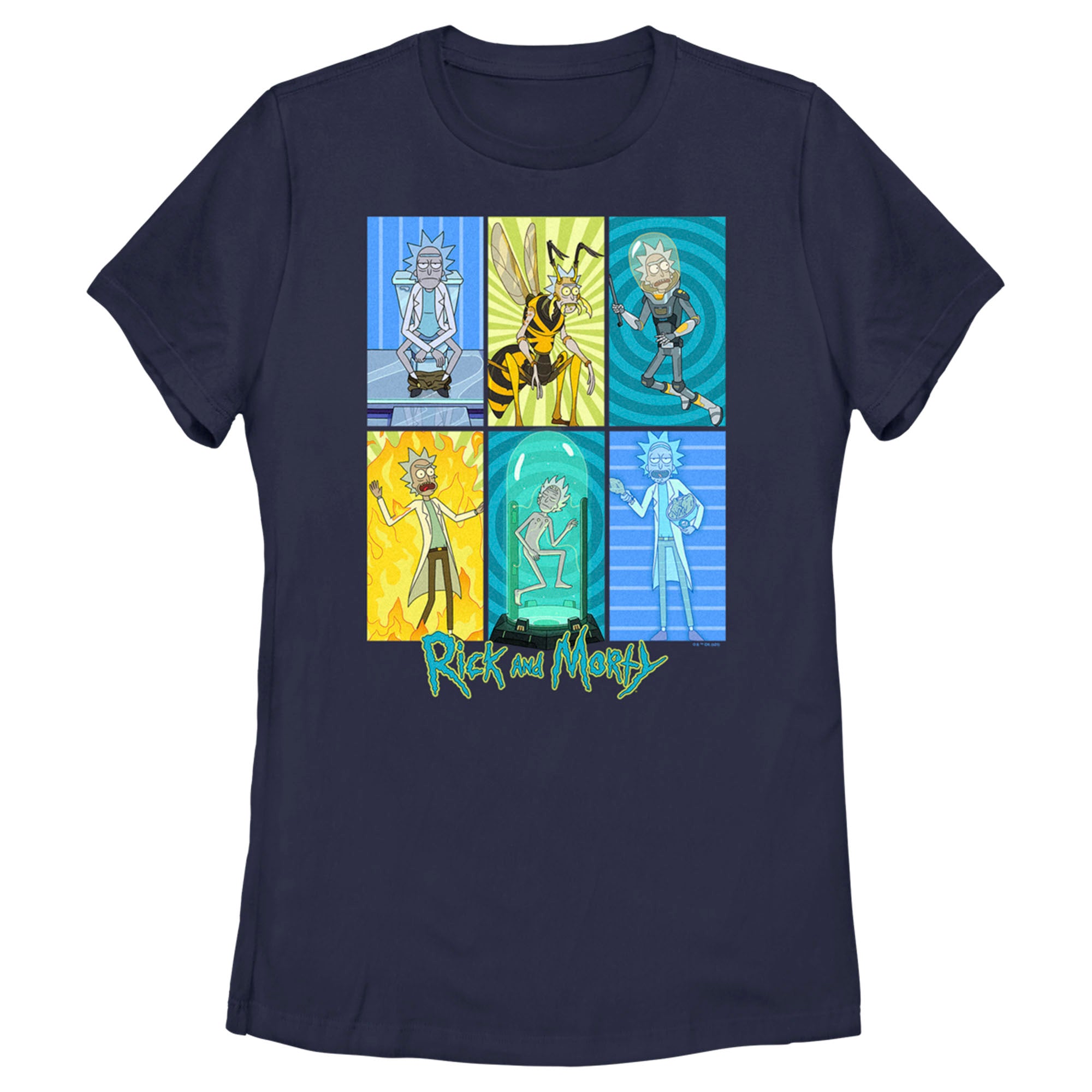 Women’S Rick And Morty The Many Forms Of Rick T-Shirt