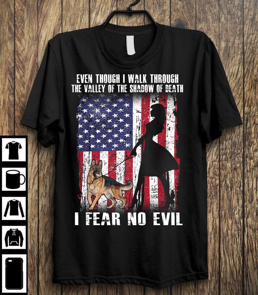 Even Though I Walk Through The Valley Of Shadow Of Death I Fear No Evil Cotton T-Shirt