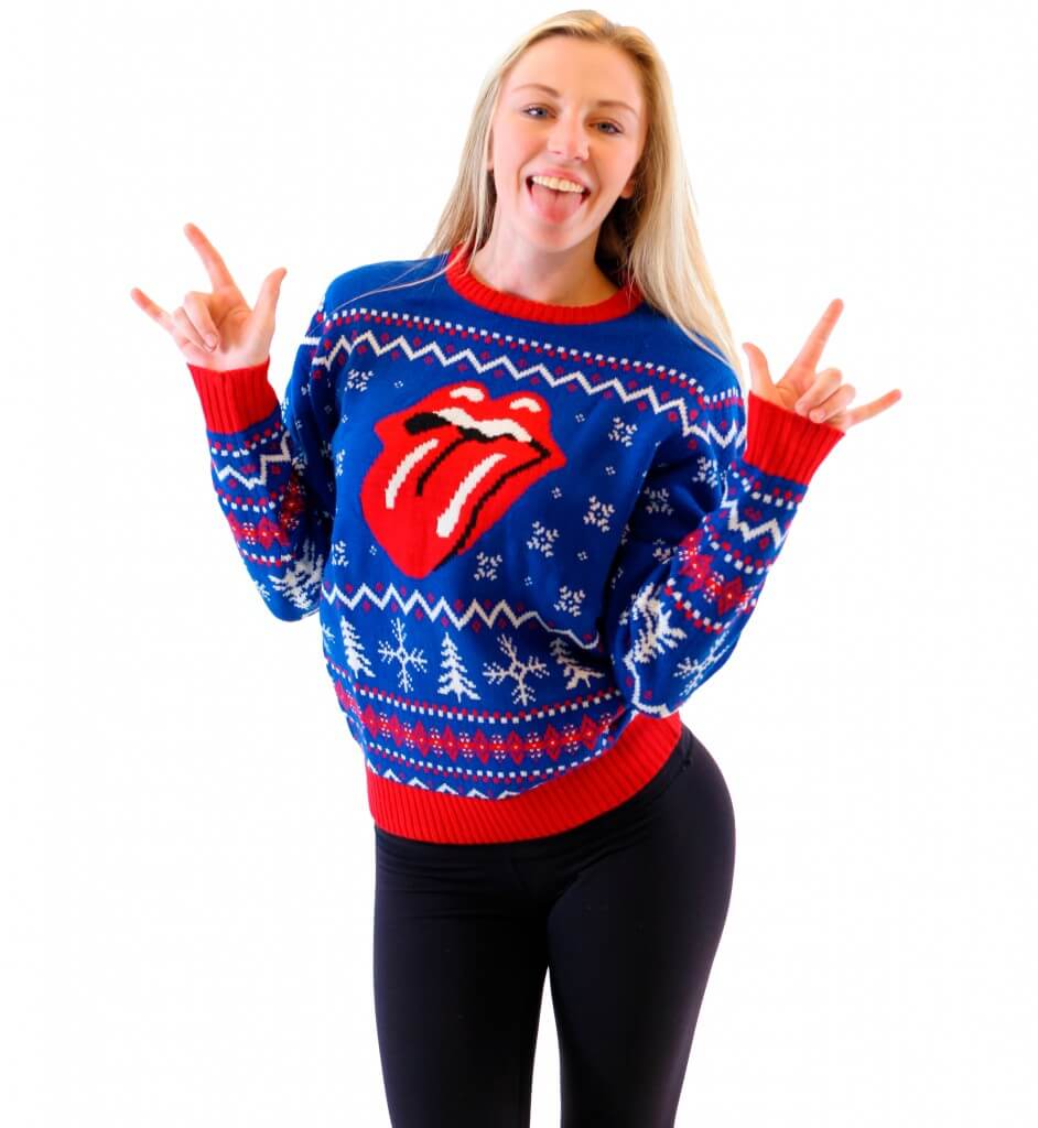 Women’S Rolling Stones Ugly Christmas Sweater