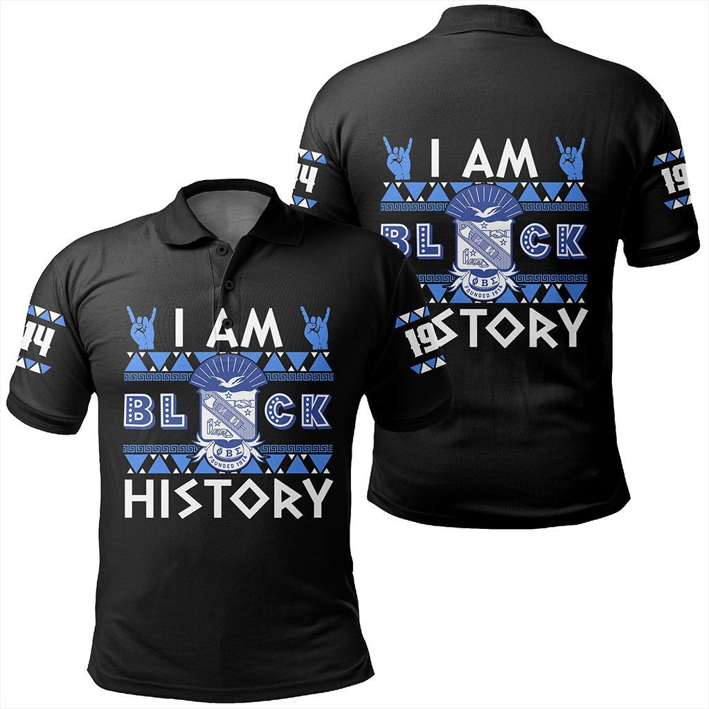 Fraternity Polo – I Am Black History Phi Beta Sigma Polo Shirt