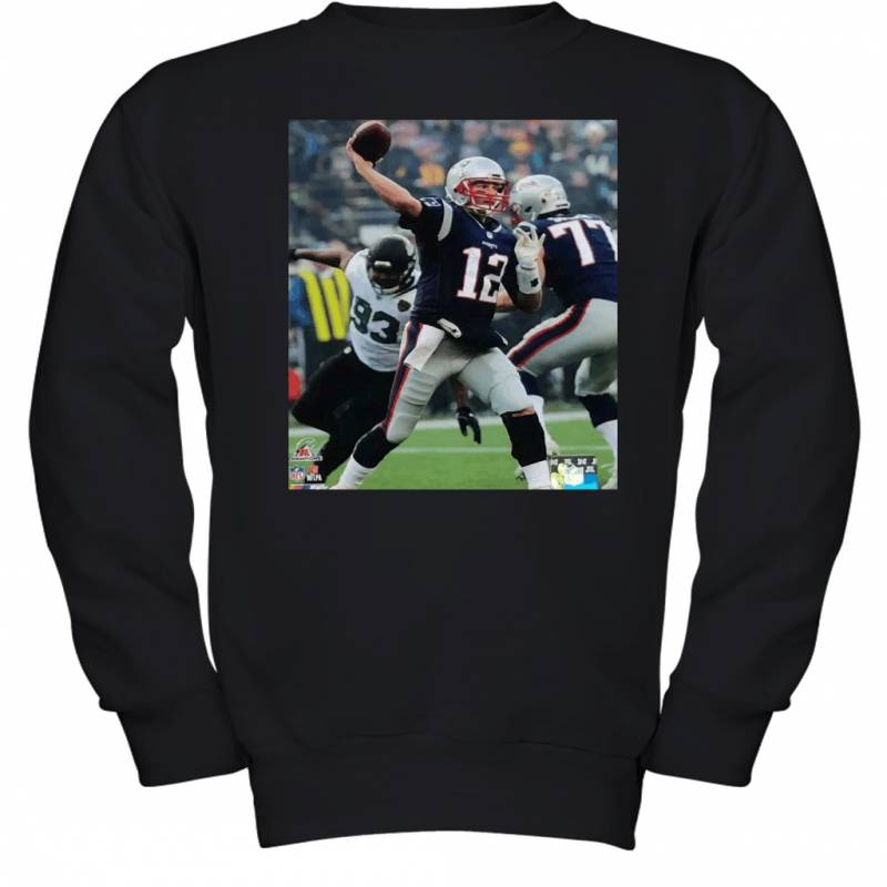 Tom Brady Framed New England Patriots AFC Championship Youth Sweatshirt