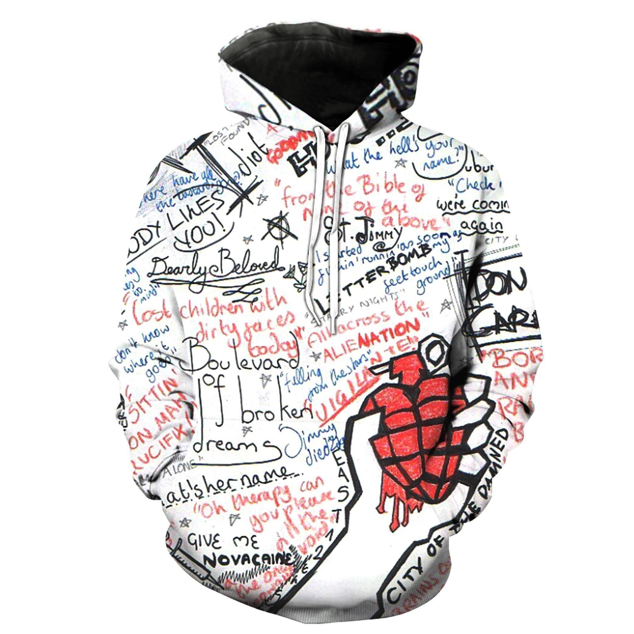 Green Day Band 3D Full Over Print Hoodie