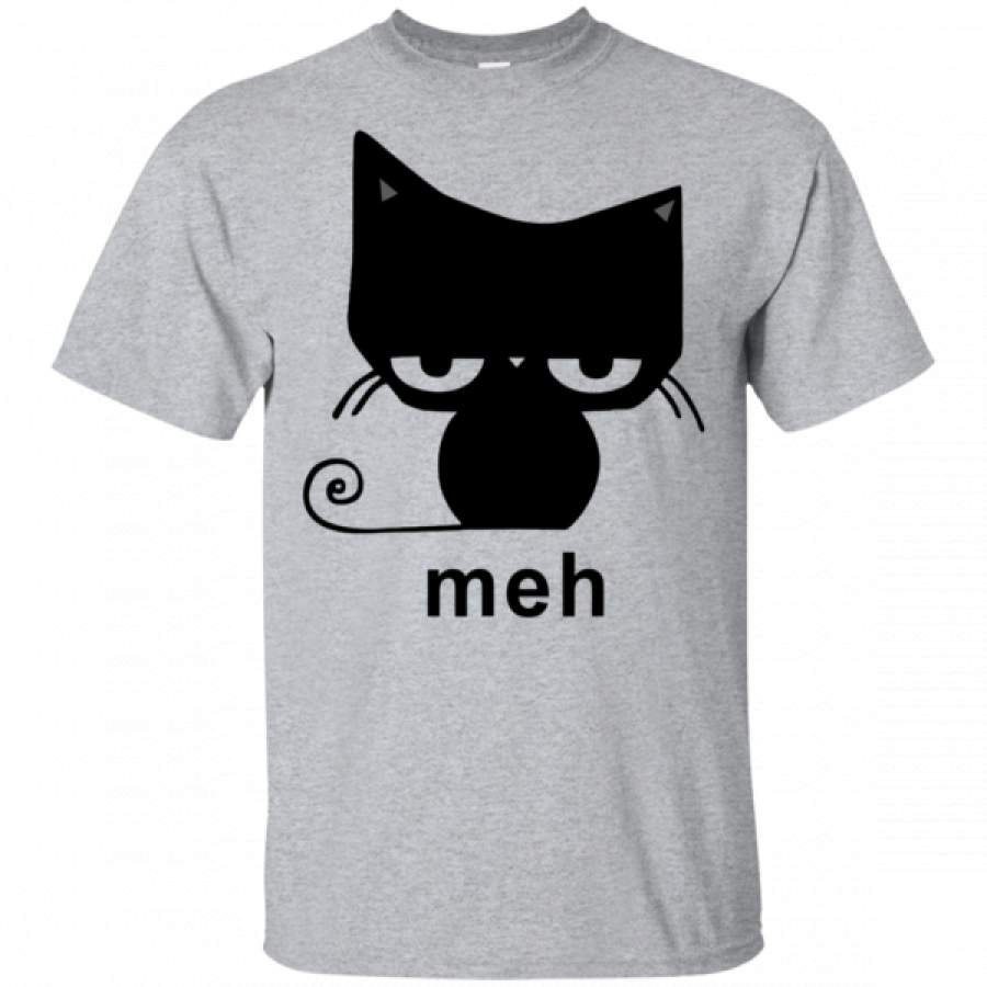 Meh Black Cat T Shirts Funny Black Cat Lovers – Amelio Shop